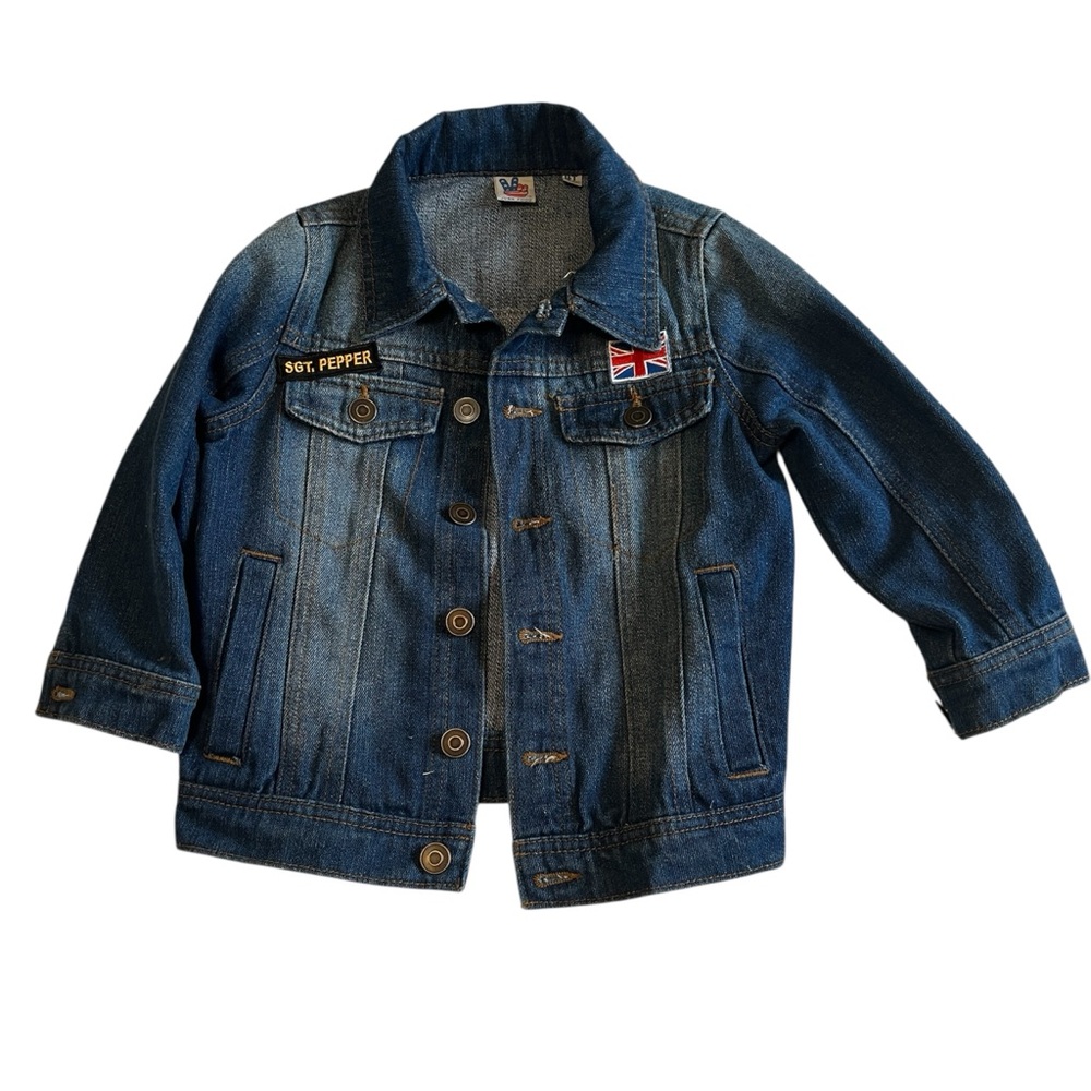 4T Junk Food Clothing Blue Kids Jean Jacket The Beatles